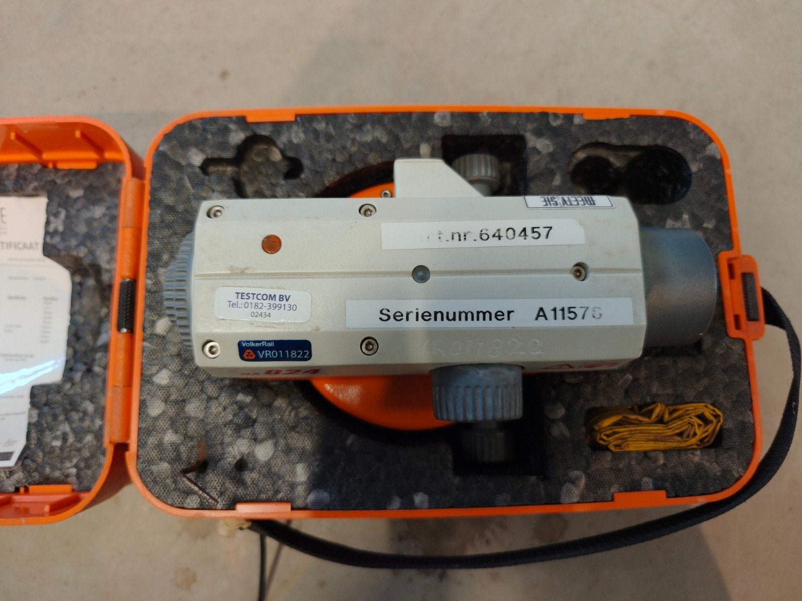 Leica waterpas instrument NA724 - Nauwkeurig en Betrouwbaar, Doe-het-zelf en Verbouw, Ophalen of Verzenden, Gebruikt, Overige meters