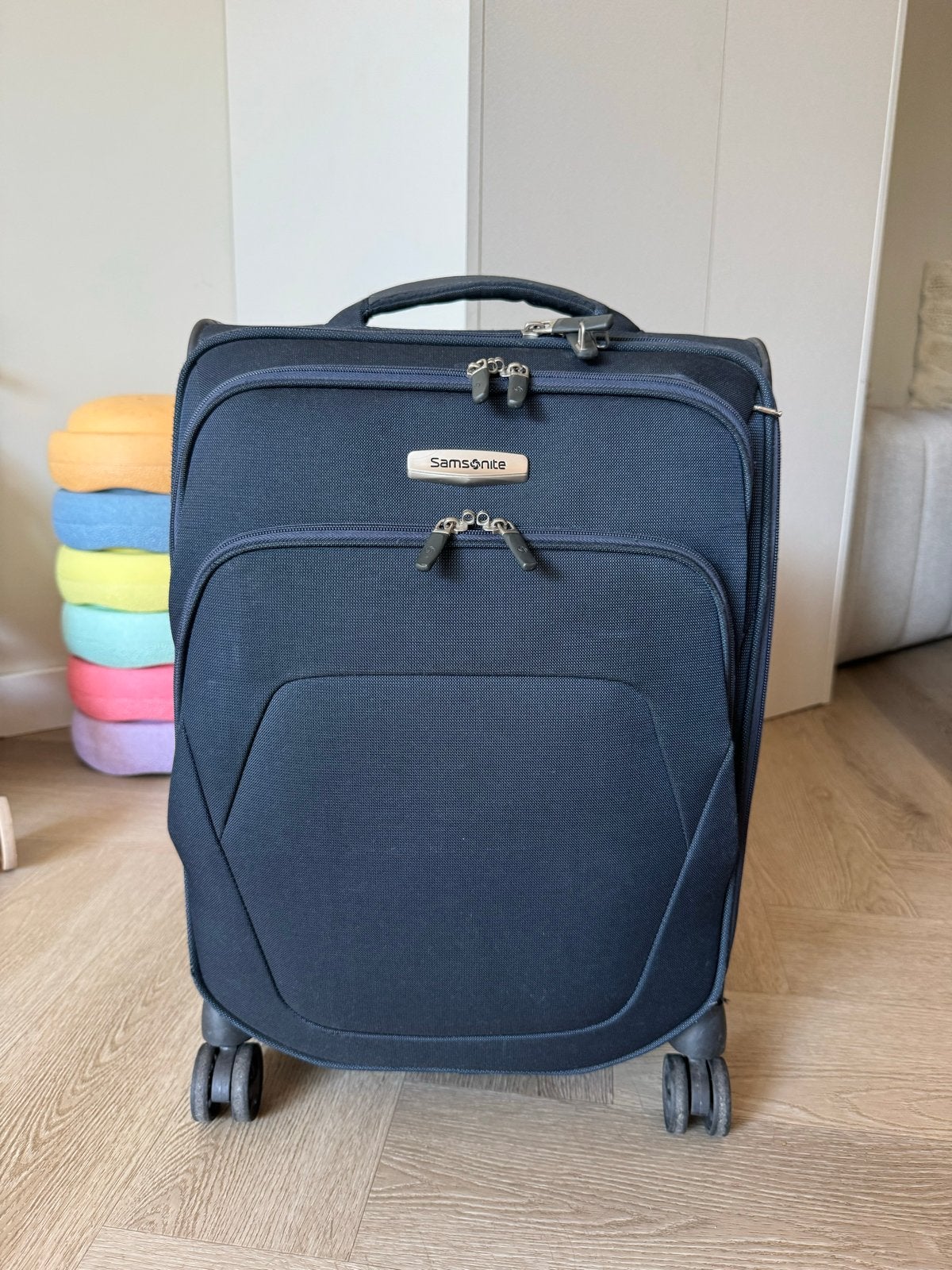 Samsonite Spark Spinner Koffer - Handbagage Formaat, 40 tot 60 cm, Gebruikt, 20 tot 30 cm, Blauw
