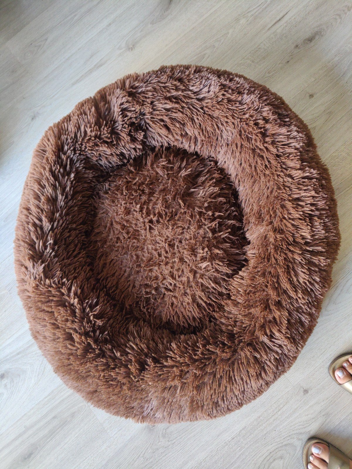 Fluffy ronde hondenmand, Dieren en Toebehoren, Ophalen, Gebruikt