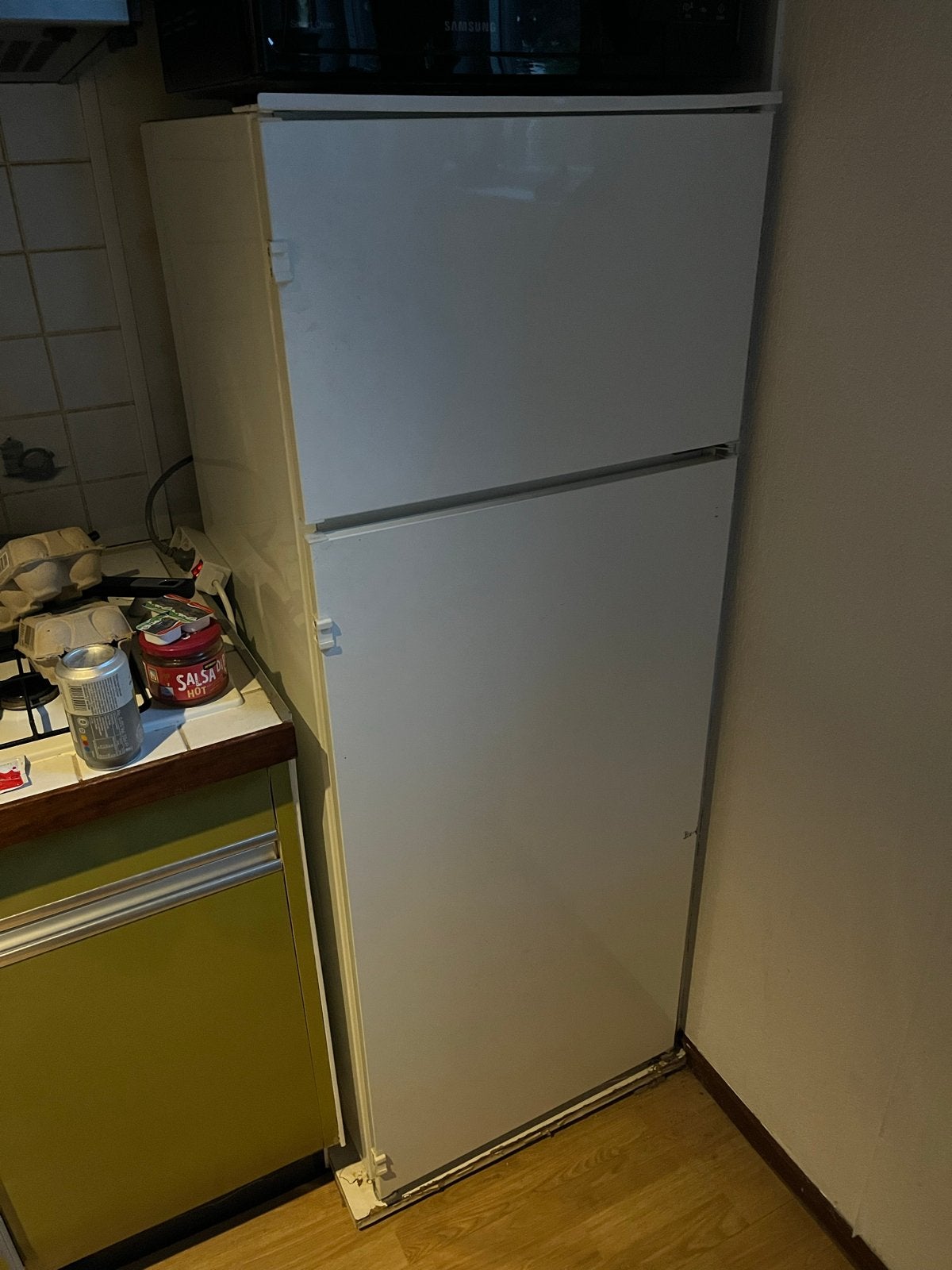 Zanussi Koelkast met vriesvak Wit Vriezer Fridge Goede Staat, 150 tot 200 liter, Gebruikt, Met aparte vriezer, Ophalen of Verzenden