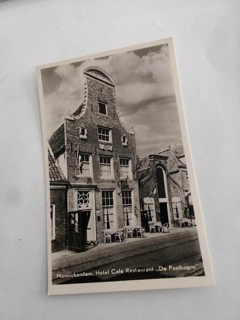 MONNICKENDAM. HOTEL "DE POSTHOORN", Verzamelen, Ansichtkaarten | Nederland, Ophalen of Verzenden, Voor 1920, Gelderland