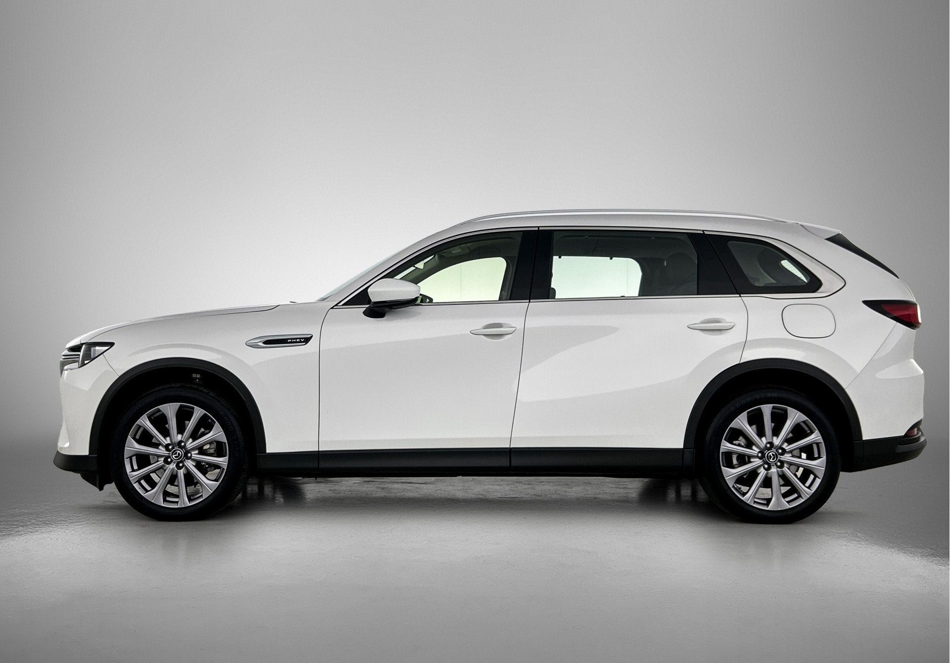 Mazda CX-80 2.5 e-SkyActiv PHEV Exclusive-Line | Stuur-/Stoe, Auto's, Automaat, Stof, Gebruikt, 4 cilinders