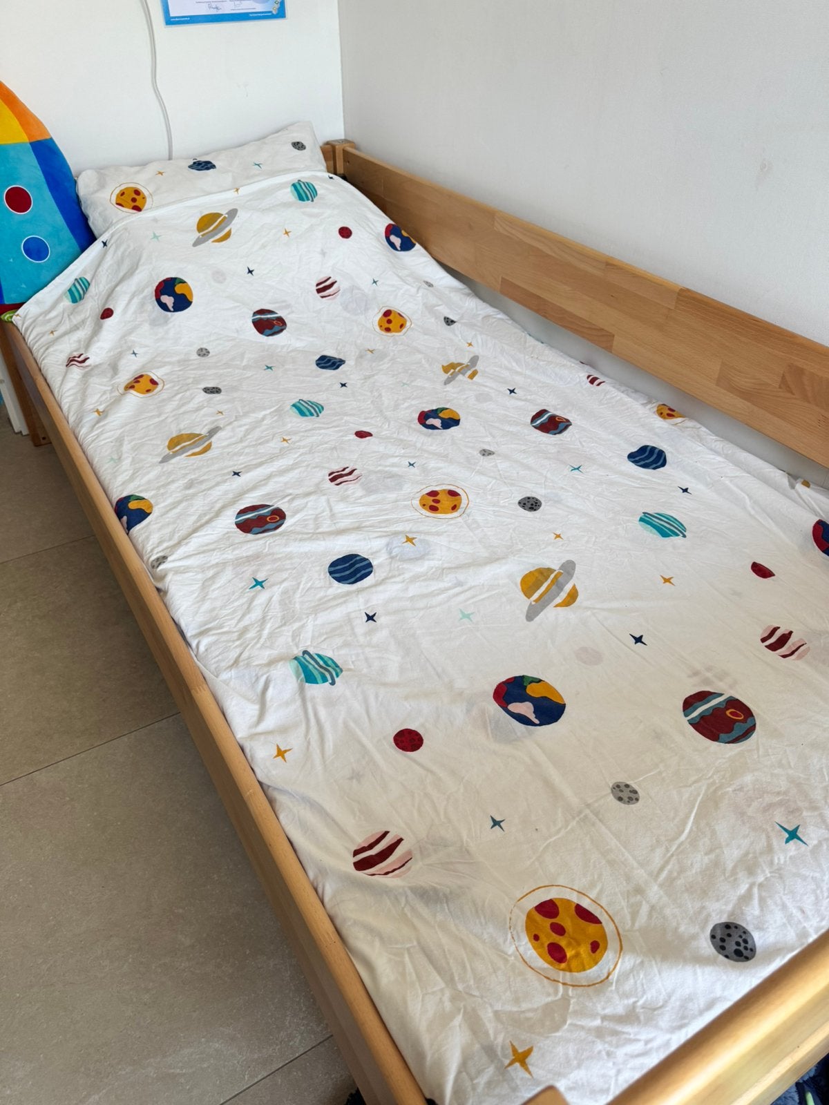 Kinderbed 90x200cm Beuken EXCL matras., Kinderen en Baby's, Ophalen, Gebruikt, Halfhoogslaper