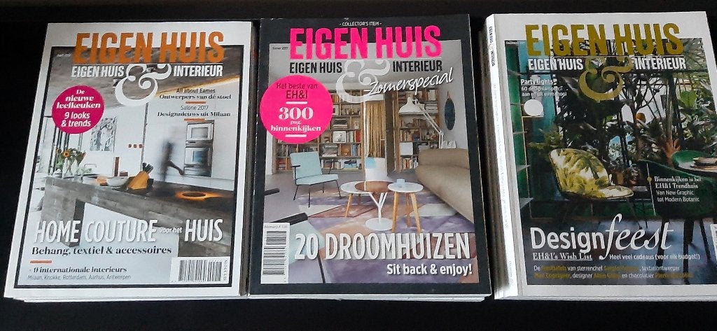 EIGEN HUIS & INTERIEUR, 23 leuke woonbladen vol ideeën, Ophalen of Verzenden, Zo goed als nieuw, Overige typen