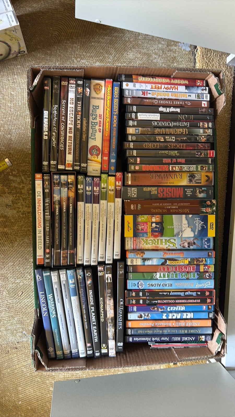 Mooie Mix DVD Collectie - 58 stuks o.a. Shrek & Rieu, Alle leeftijden, Ophalen of Verzenden, Zo goed als nieuw, Overige gebieden