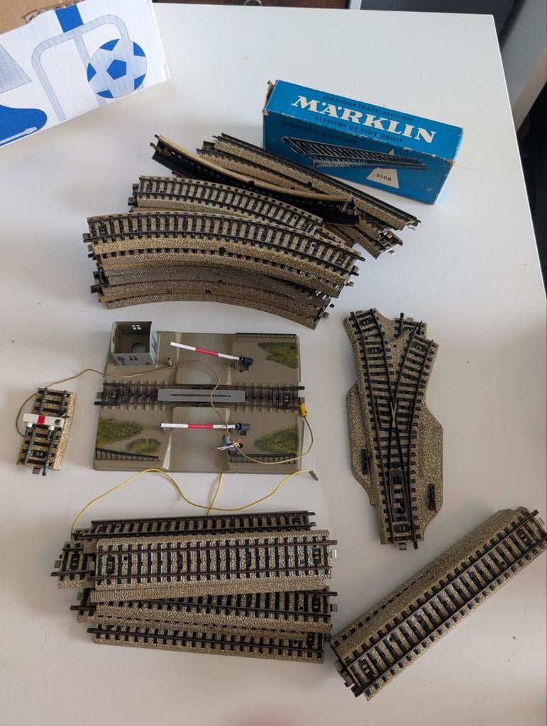 Märklin trein rails, Wisselstroom, Gebruikt, Rails, Ophalen of Verzenden