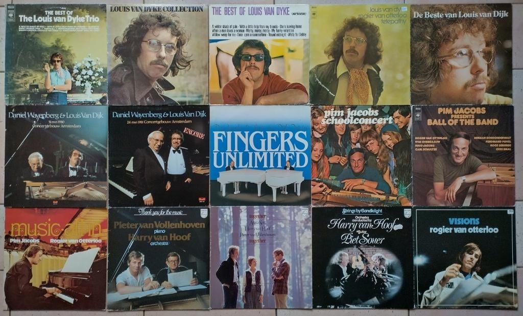 LP's Louis van Dyke Pim Jacobs Rogier van Otterloo  van Hoof, 1960 tot 1980, Gebruikt, Originele persing, Ophalen of Verzenden