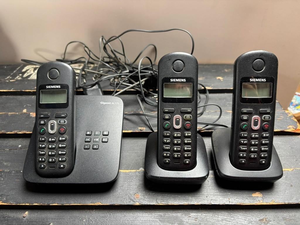 Siemens Gigaset AL175 draadloze telefoonset+antwoordapparaat, Ophalen, Gebruikt, 3 handsets