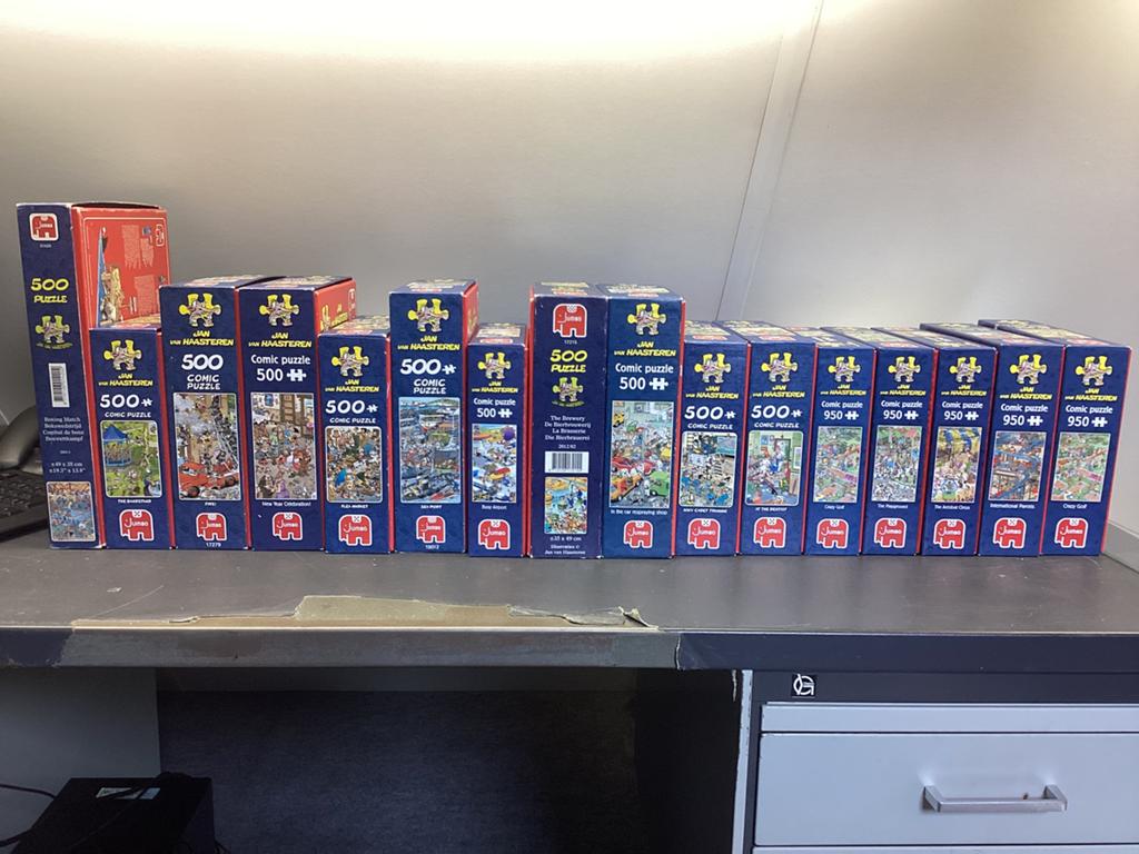 Jan van Haasteren legpuzzels, Ophalen, 500 t/m 1500 stukjes, Gebruikt