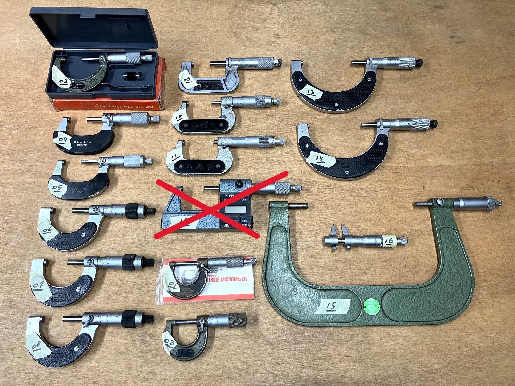 Micrometers, schroefmaten, MITUTOYO, STEINMEYER, Ophalen of Verzenden, Gebruikt, Overige typen, Overige merken