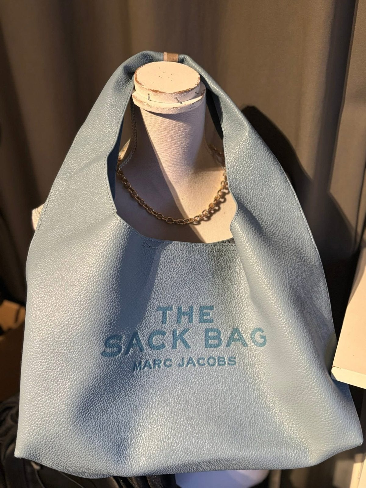 The Sack Bag - Lichtblauwe Schoudertas, Ophalen of Verzenden, Gebruikt, Blauw, Schoudertasje