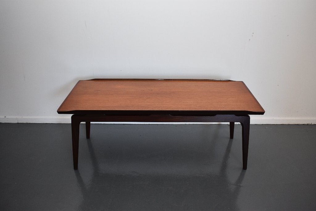 Prachtige mid century Wébé van Teeffelen design coffee table, Huis en Inrichting, 50 – 75, Zo goed als nieuw, Rechthoekig, Overige houtsoorten