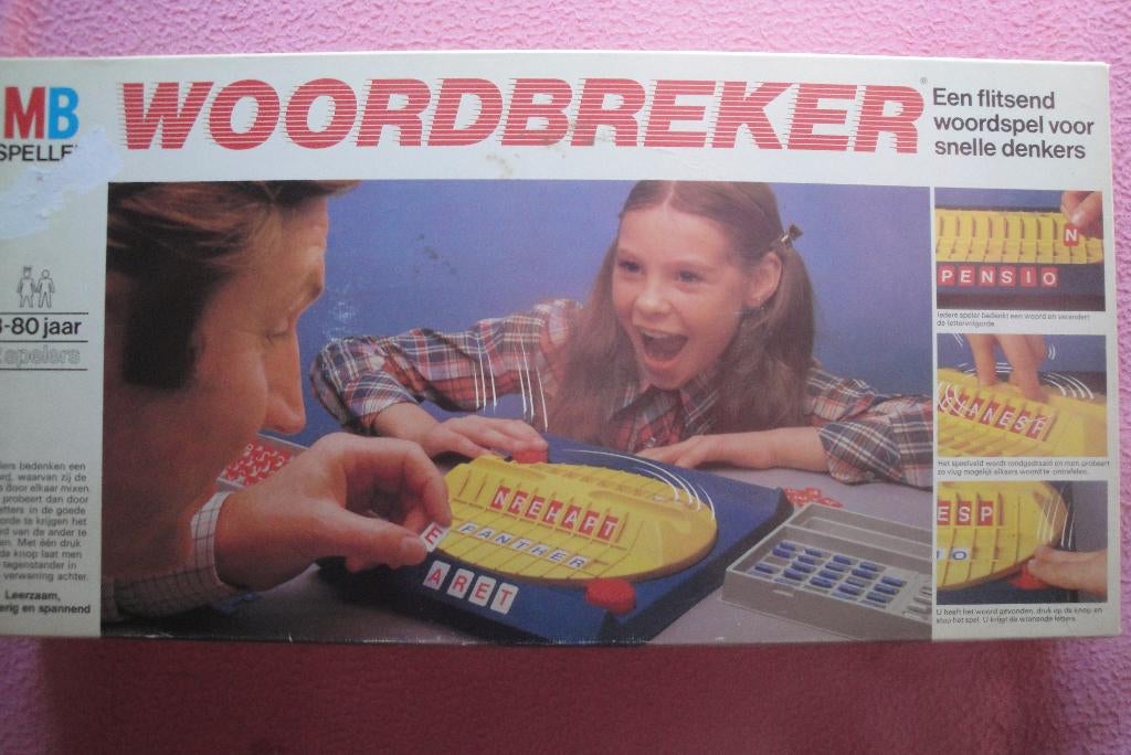 WOORDBREKER VAN MB BORDSPELLEN  VOOR 2 spelers 3,95euro, Een of twee spelers, Ophalen of Verzenden, Gebruikt