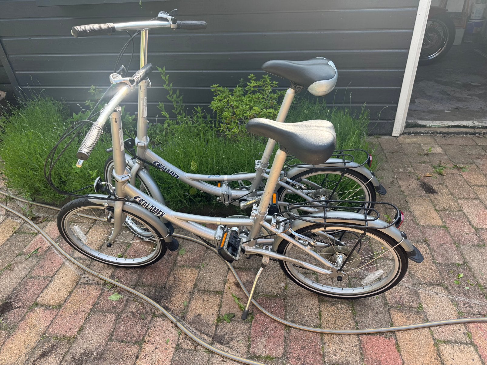 2 Talamex vouwfietsen 20 inch, 20 inch of meer, Gebruikt, Velgrem, Versnellingen