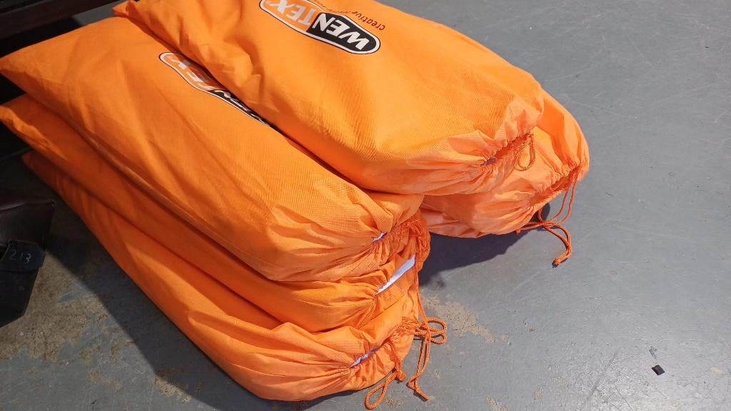 6 x Wentex Pipe & Drape gordijnen wit 4m hoog geplooid, Ophalen of Verzenden, Zo goed als nieuw, Licht