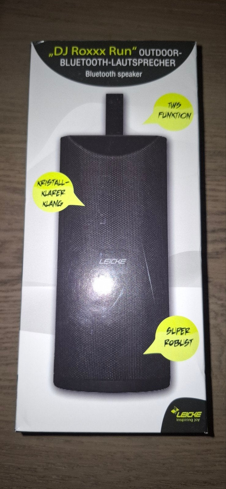 LEICKE DJ Roxxx Run Outdoor Bluetooth Speaker Nieuw, Overige merken, Nieuw, Ophalen of Verzenden, Draagbare speaker
