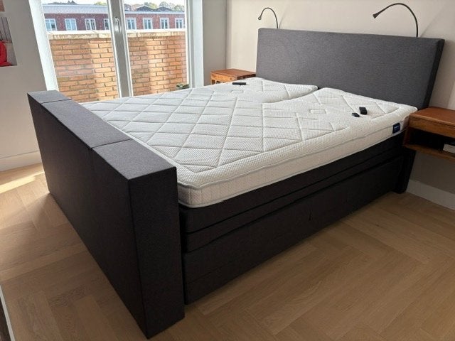 SwissSense Boxspring 180x210, alle opties, is van nov. 2024, Ophalen, 210 cm, Tweepersoons, Zo goed als nieuw