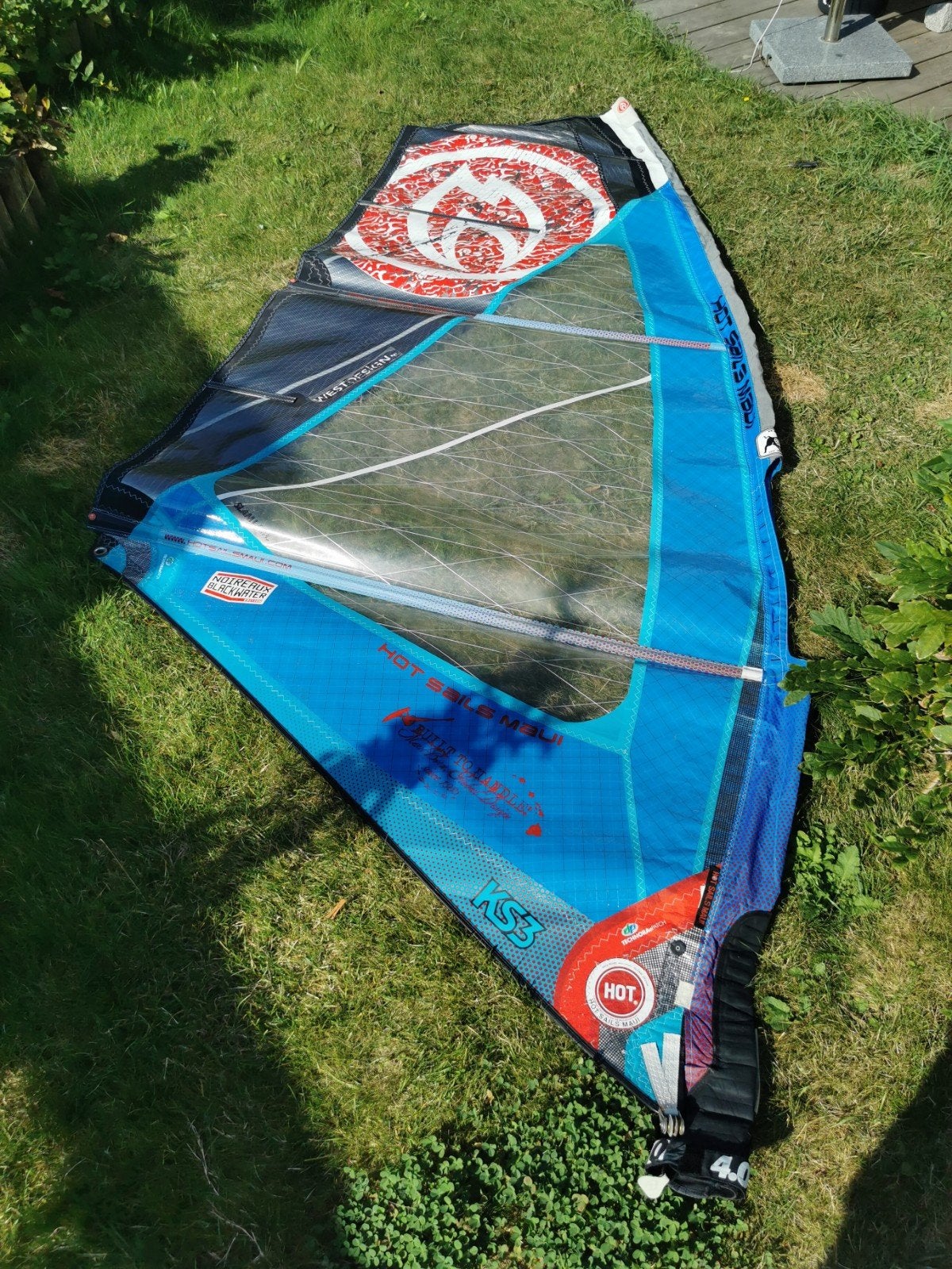 Hot Sails Maui ks3 4.0, Watersport en Boten, Windsurfen, 3.5 tot 5 m², Zeil, Ophalen, Overige merken