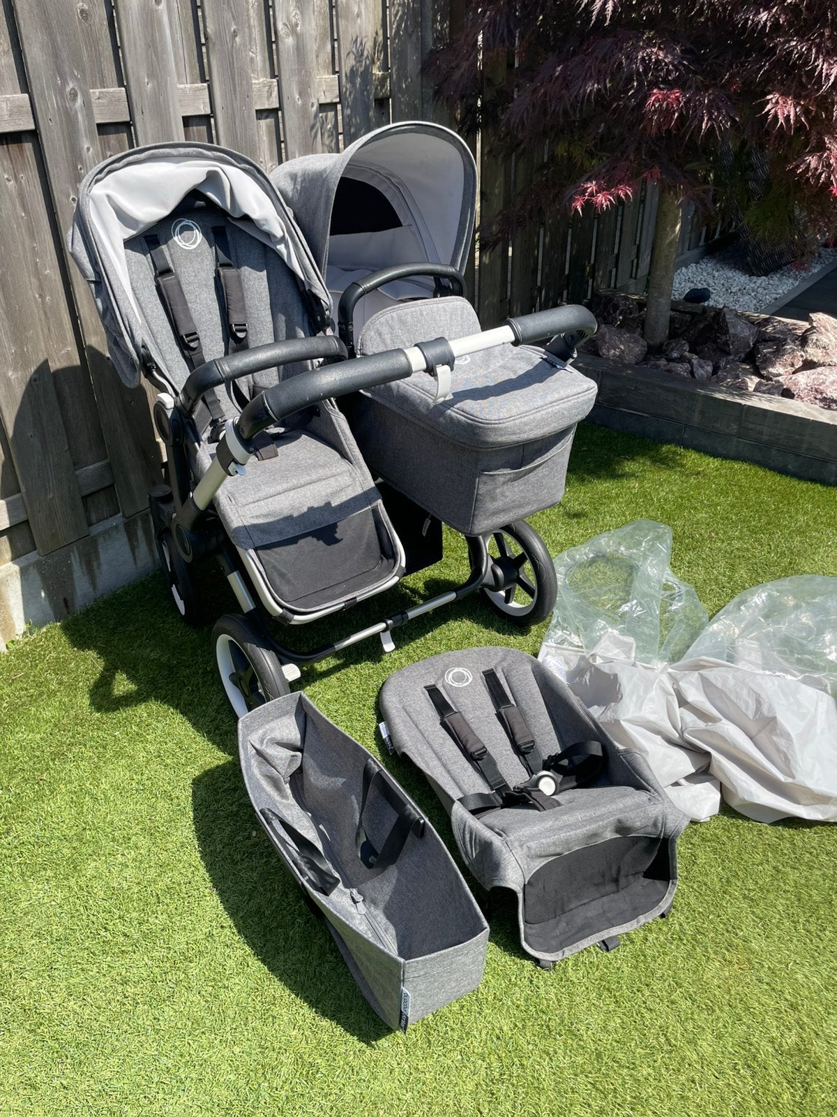 Bugaboo donkey duo wagen, Kinderen en Baby's, Kinderwagens en Combinaties, Ophalen, Zo goed als nieuw, Bugaboo
