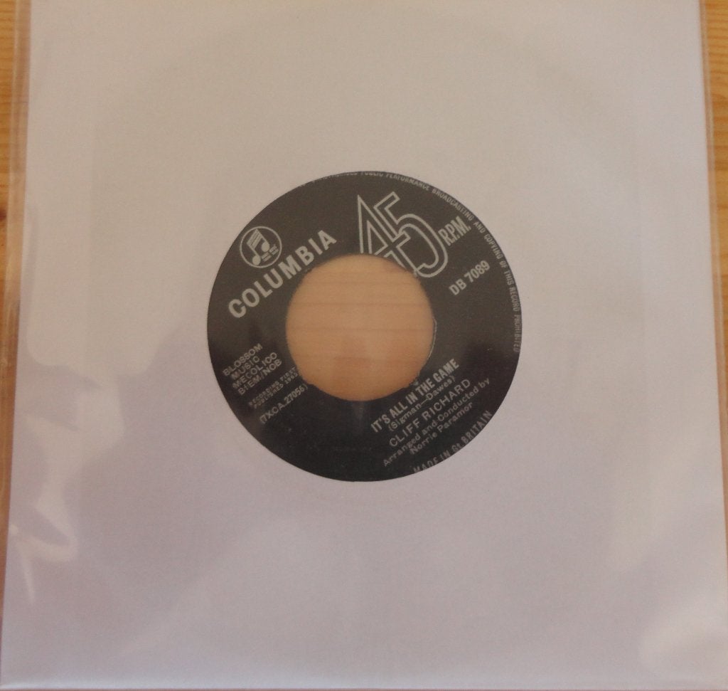 Cliff Richard > It's all in the game, Ophalen of Verzenden, Gebruikt, 7 inch, Pop