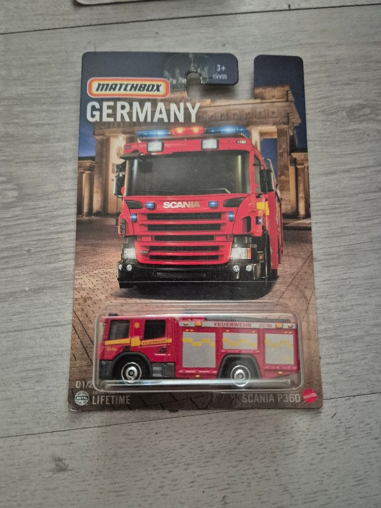 Matchbox Scania P360 Feuerwehr 01/24 Germany, Ophalen of Verzenden, Nieuw, Bus of Vrachtwagen
