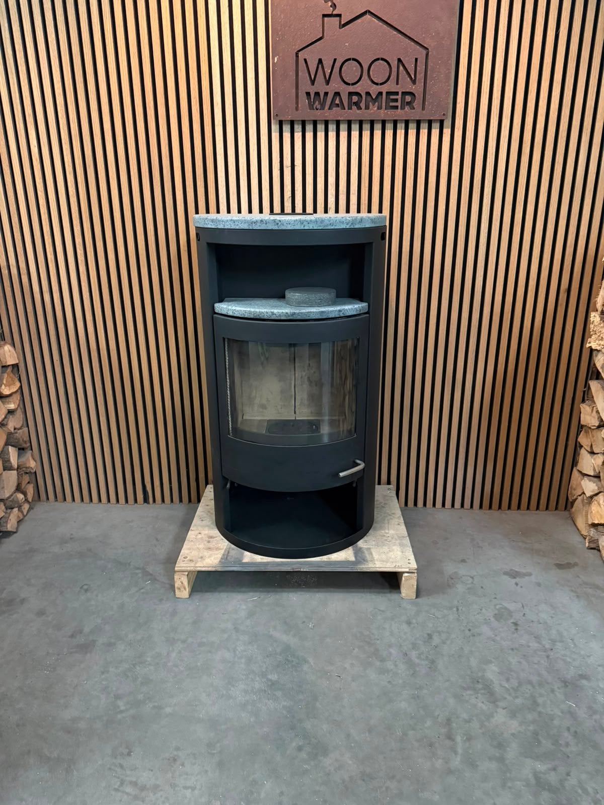 26064 Houtkachel Scan 8kw, Ophalen, Info@woonwarmer.nl, Gebruikt, Houtkachel