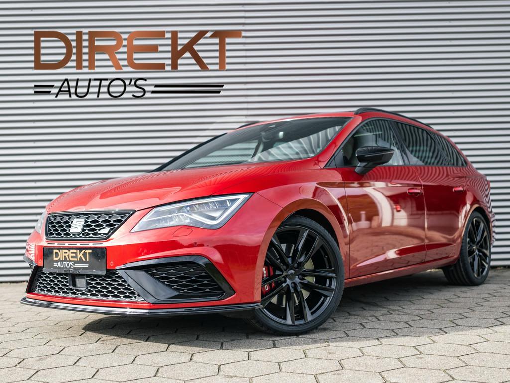 SEAT Leon ST 2.0 TSI CUPRA 300 4DRIVE PANO CAMERA SEATSOUND, Auto's, Automaat, Gebruikt, Zwart, 4 cilinders