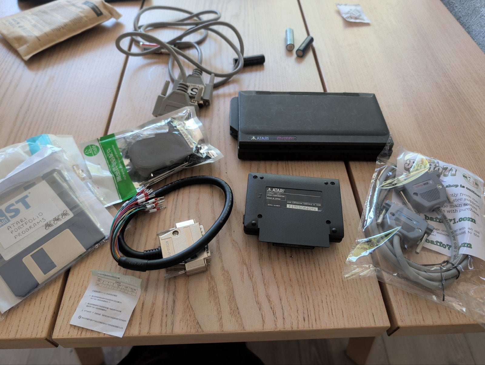 Atari Portfolio HPC 101 met accessoires en software, Ophalen of Verzenden
