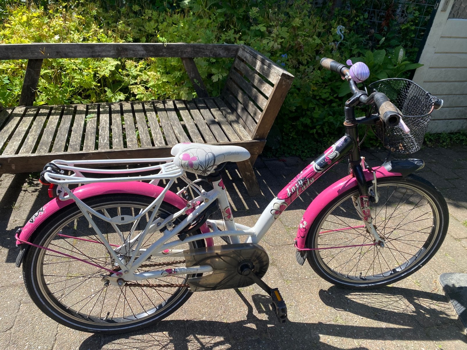 Loekie foxy lady meisjesfiets 22 inch, Ophalen, Terugtraprem, 22 inch, Gebruikt