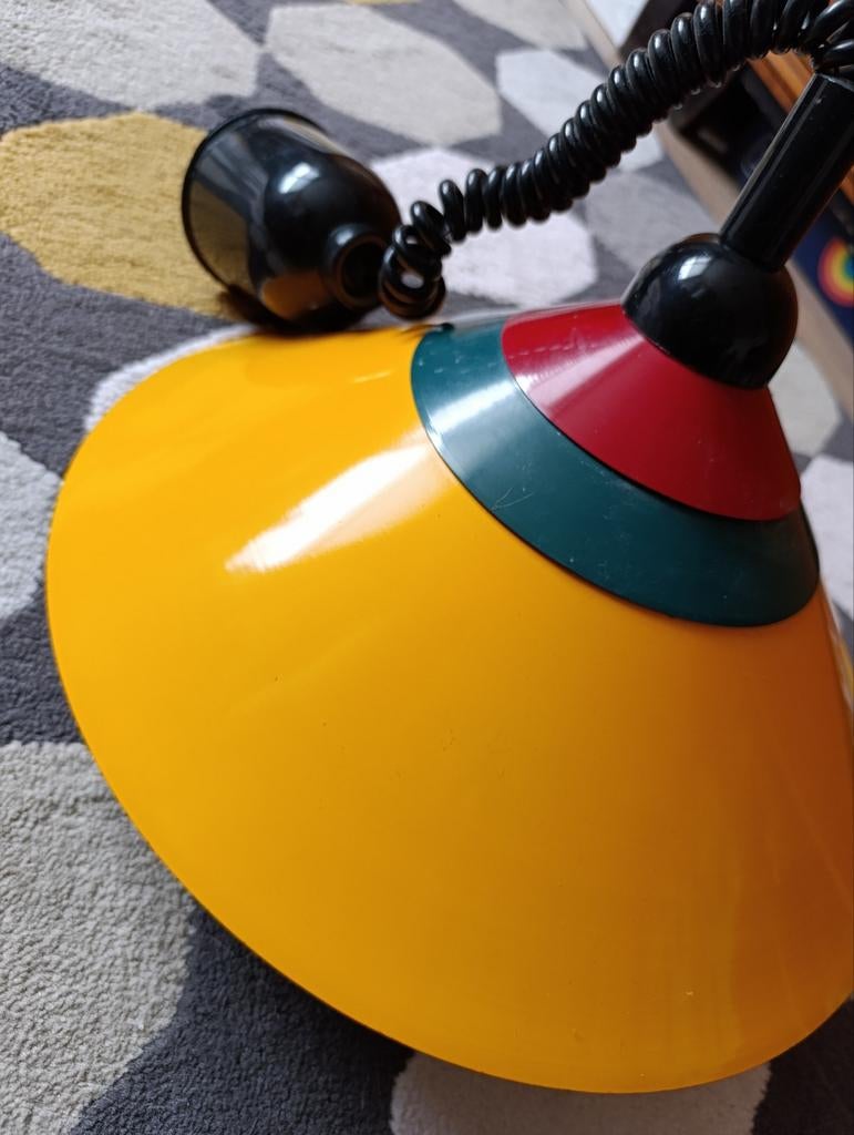 Vintage Massive hanglamp jaren 70-80 met trekveer, Ophalen