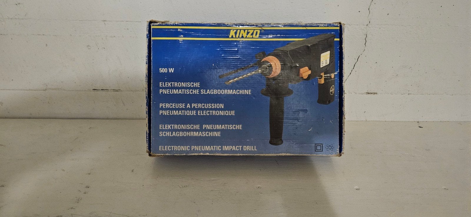 Kinzo Klopboormachine 500W SDS+ Boorkop Variabele Snelheid, Doe-het-zelf en Verbouw, Gebruikt, Boor- en/of Breekhamer, Ophalen of Verzenden