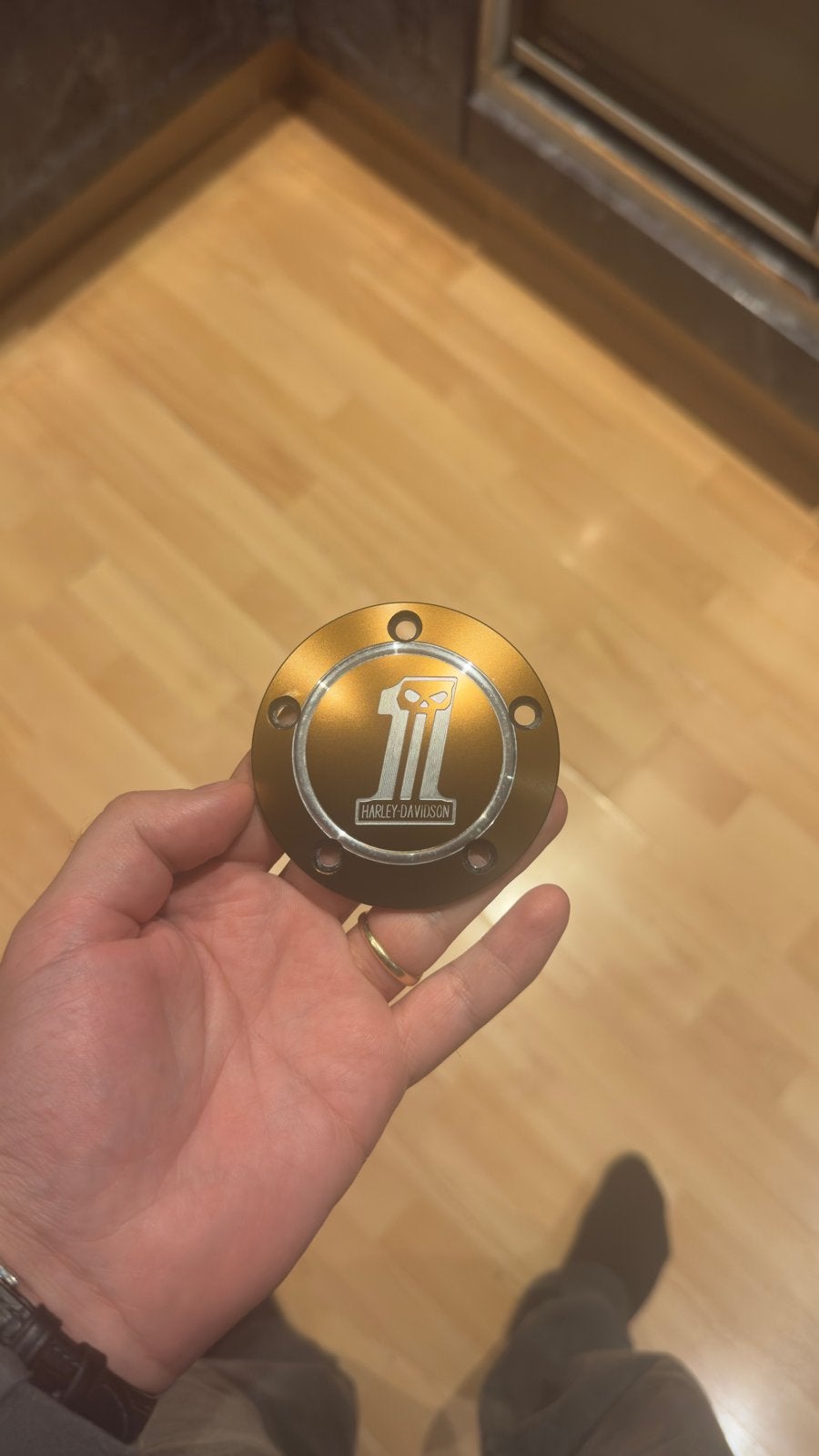 Harley-Davidson timer cover #1willie G Cover brons goud, Ophalen of Verzenden, Zo goed als nieuw
