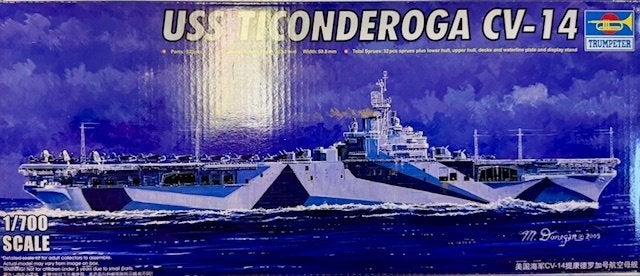 Coelianmodels, Trumpeter 05736, USS CV-14, 1/700, € 34,99, Ophalen of Verzenden, Nieuw, 1:200 of kleiner, Overige merken