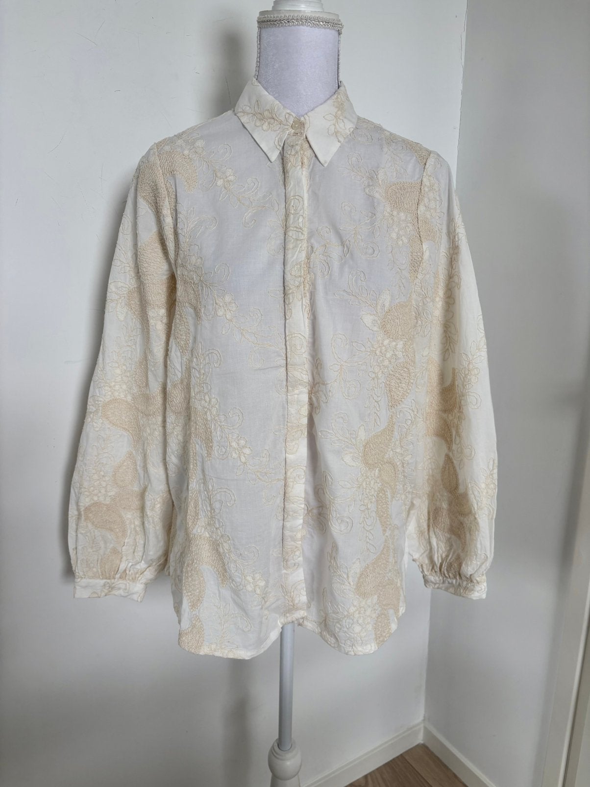 Superleuke Shoeby blouse - maat L, Ophalen of Verzenden, Nieuw, Maat 38/40 (M), Beige