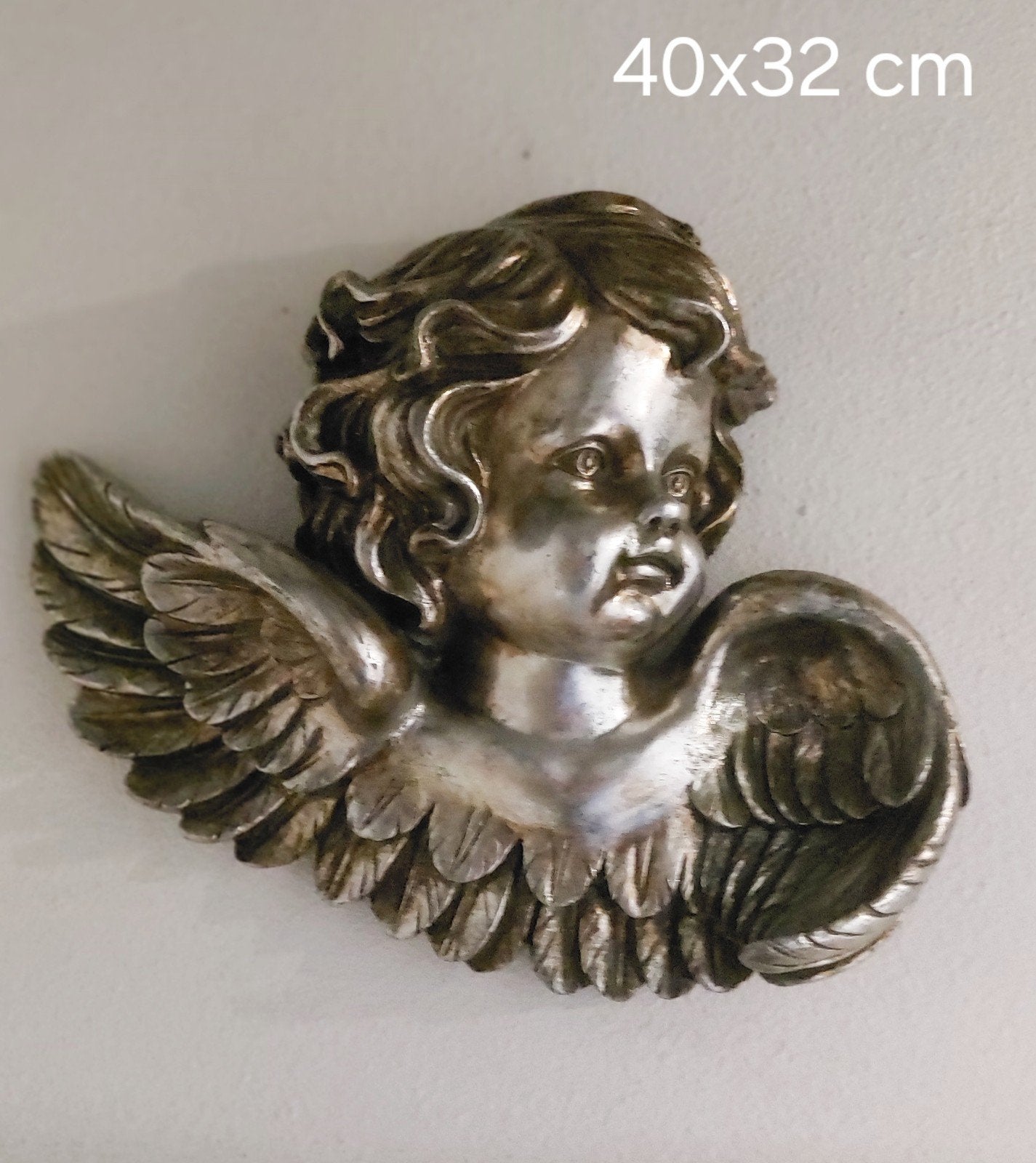 mooie grote engel 40x32 cm, Ophalen of Verzenden
