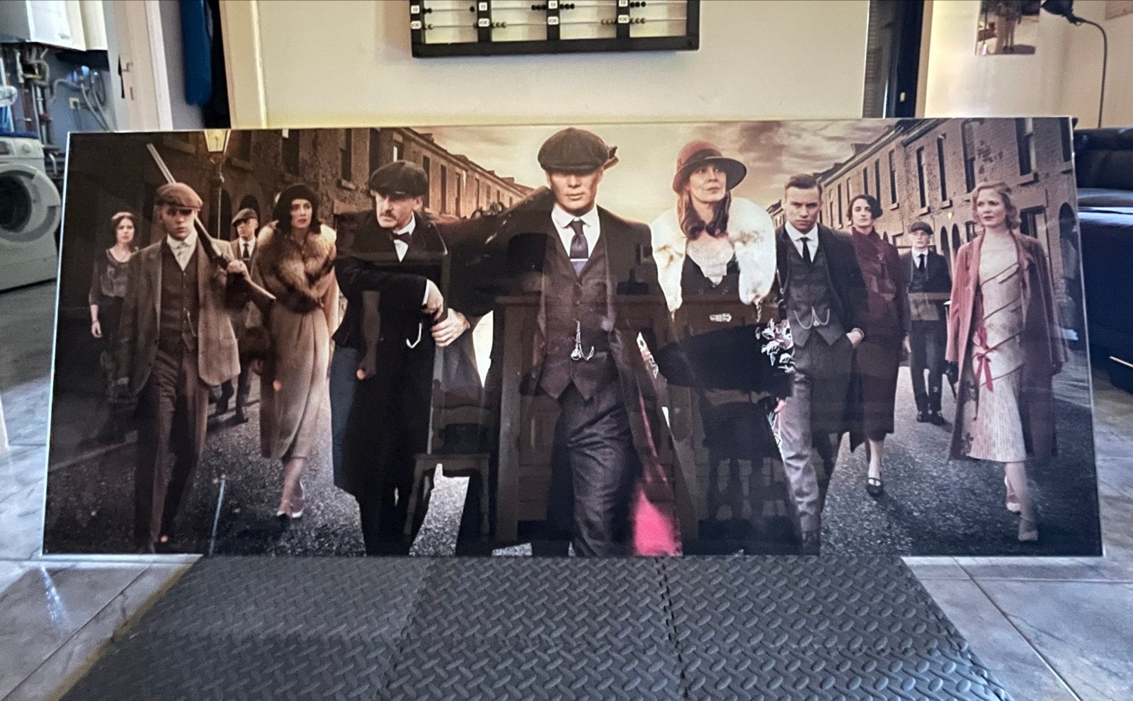 Peaky Blinders Schilderij op Glas - 180x75cm, Antiek en Kunst, Kunst | Schilderijen | Modern, Film, Glas, Ophangklaar, Ophalen