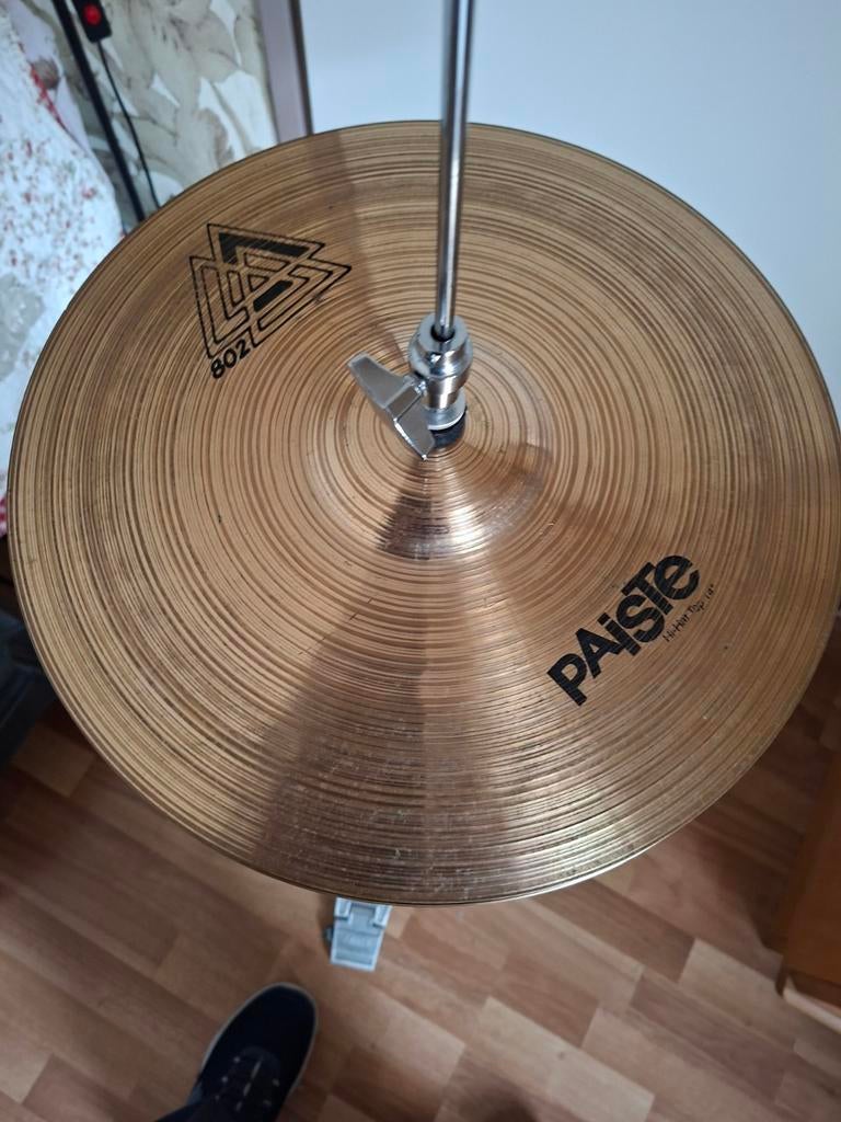 Te koop Paiste 802 hihat  incl. standaard, Ophalen of Verzenden, Zo goed als nieuw, Overige merken