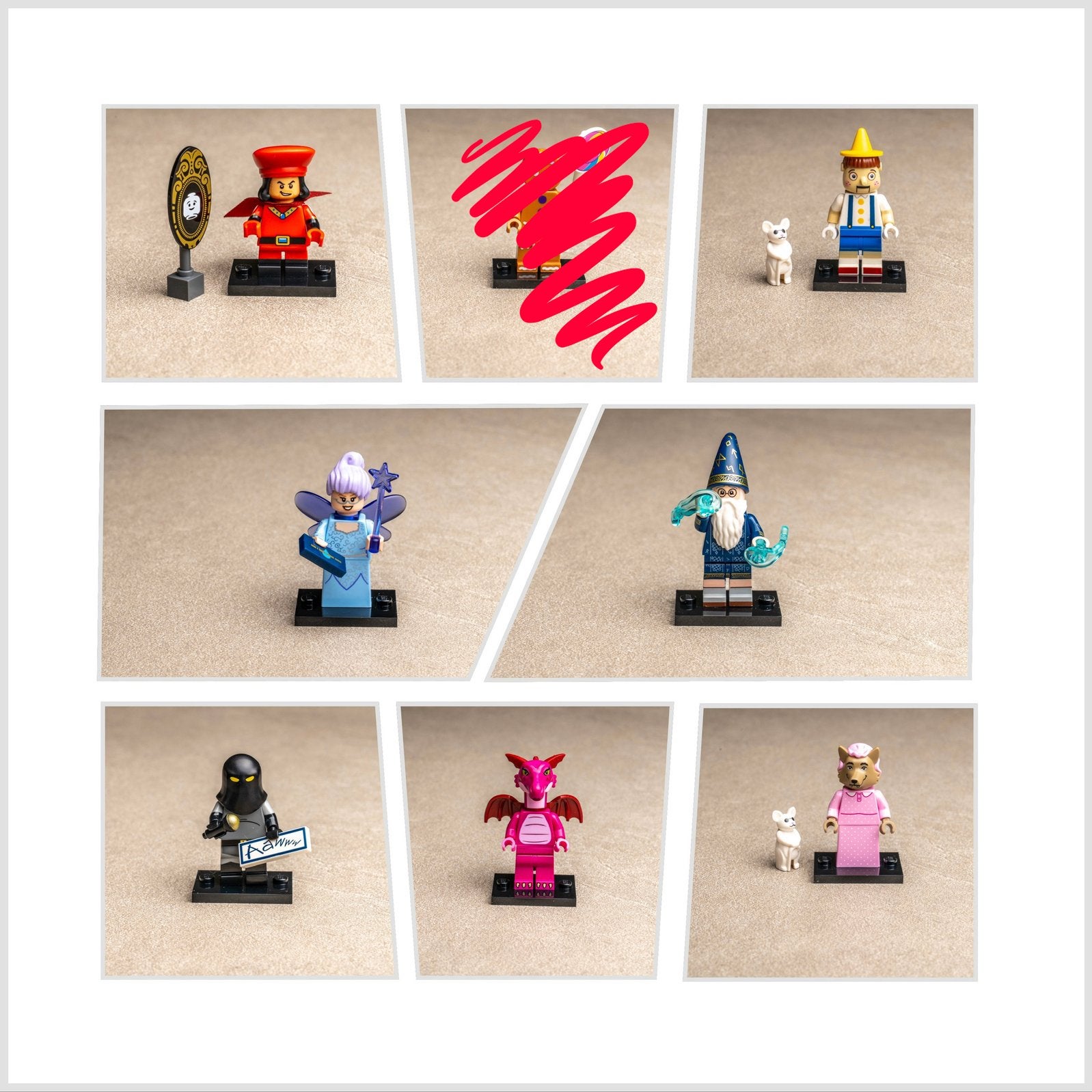 Lego minifigures serie Shrek diverse1,6, Ophalen of Verzenden, Zo goed als nieuw