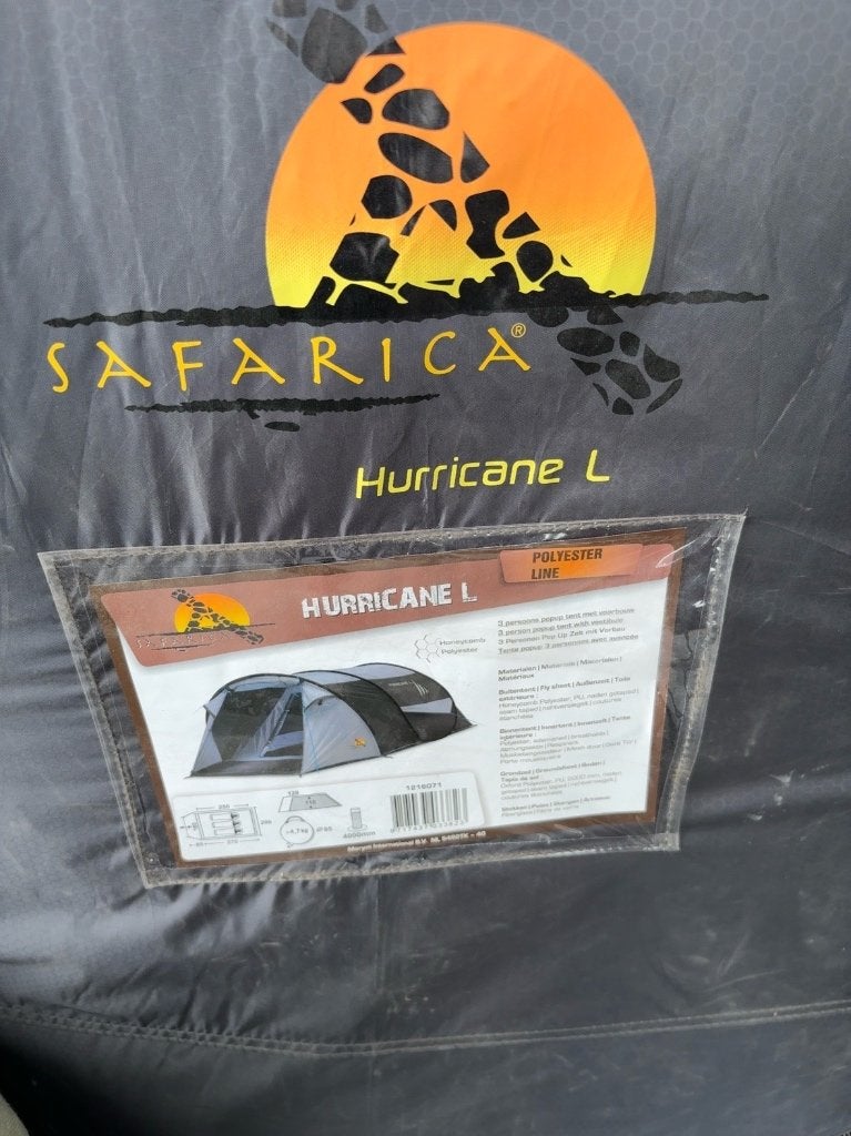 pop up tent hurricane L, Ophalen, Zo goed als nieuw, Tot en met 3