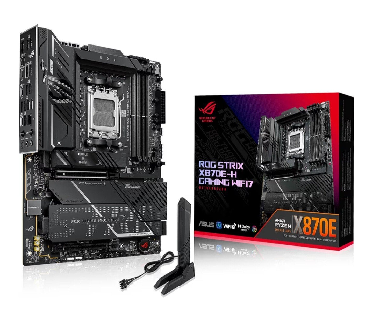 ASUS ROG Strix X870E-H Gaming WIFI7 - Mainboard, Ophalen, Nieuw, DDR5