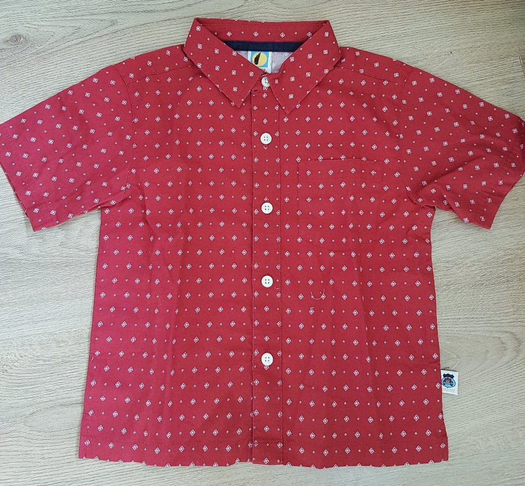 Gymboree overhemd s/s maat 122 NIEUW (0118), Gymboree, Overhemd of Blouse, Nieuw, Ophalen of Verzenden