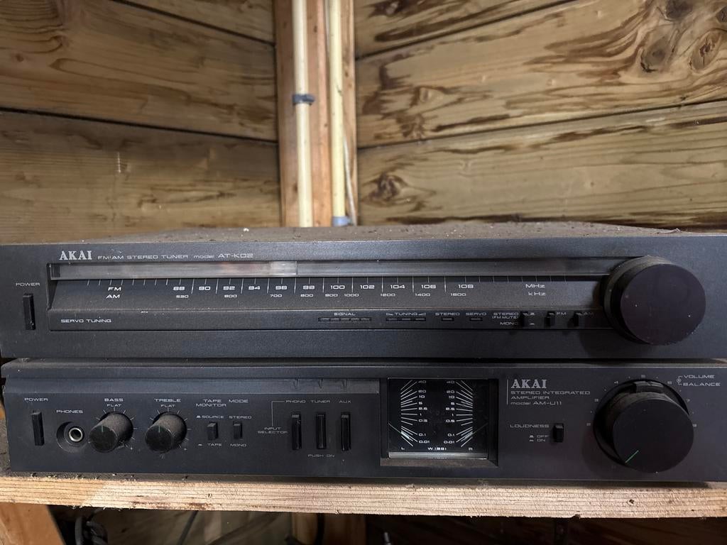 Akai Stereo Set met Technics Speakers, Ophalen, Gebruikt