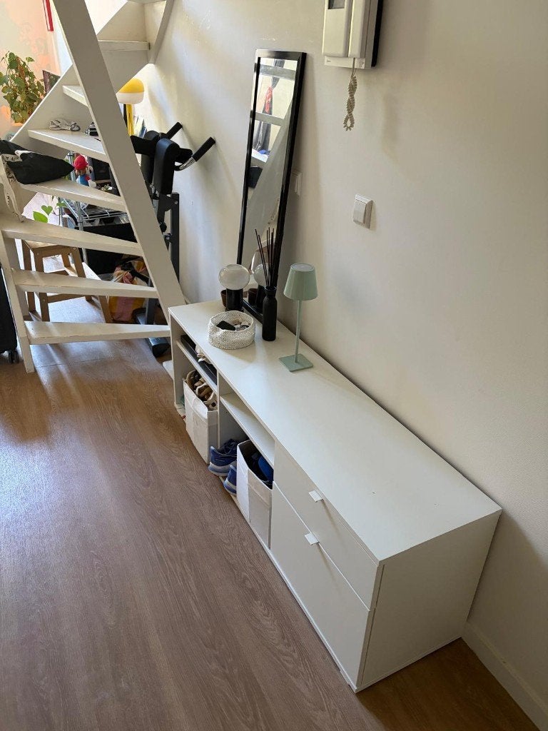 IKEA VIHALS TV unit 146x37x50 cm – white, Ophalen, Zo goed als nieuw, 25 tot 50 cm, Minder dan 100 cm