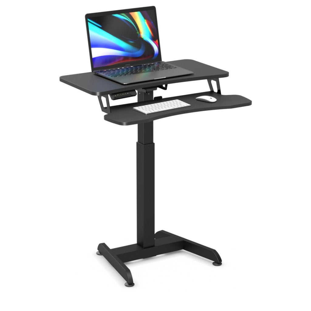 FWS08-1 Klein Elektrisch Zit-Sta Bureau - Updesk, Zwart, Elektrisch, Gebruikt, Metaal