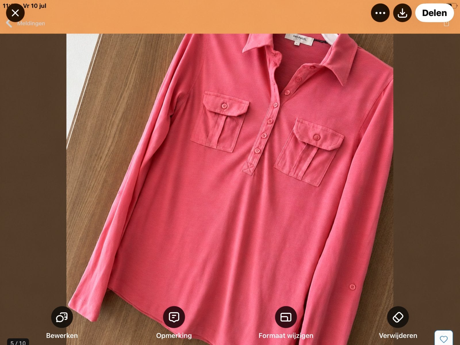 Polo-shirt mt XS.     The. Sting., Kleding | Dames, Verzenden, Zo goed als nieuw, Maat 34 (XS) of kleiner, Roze