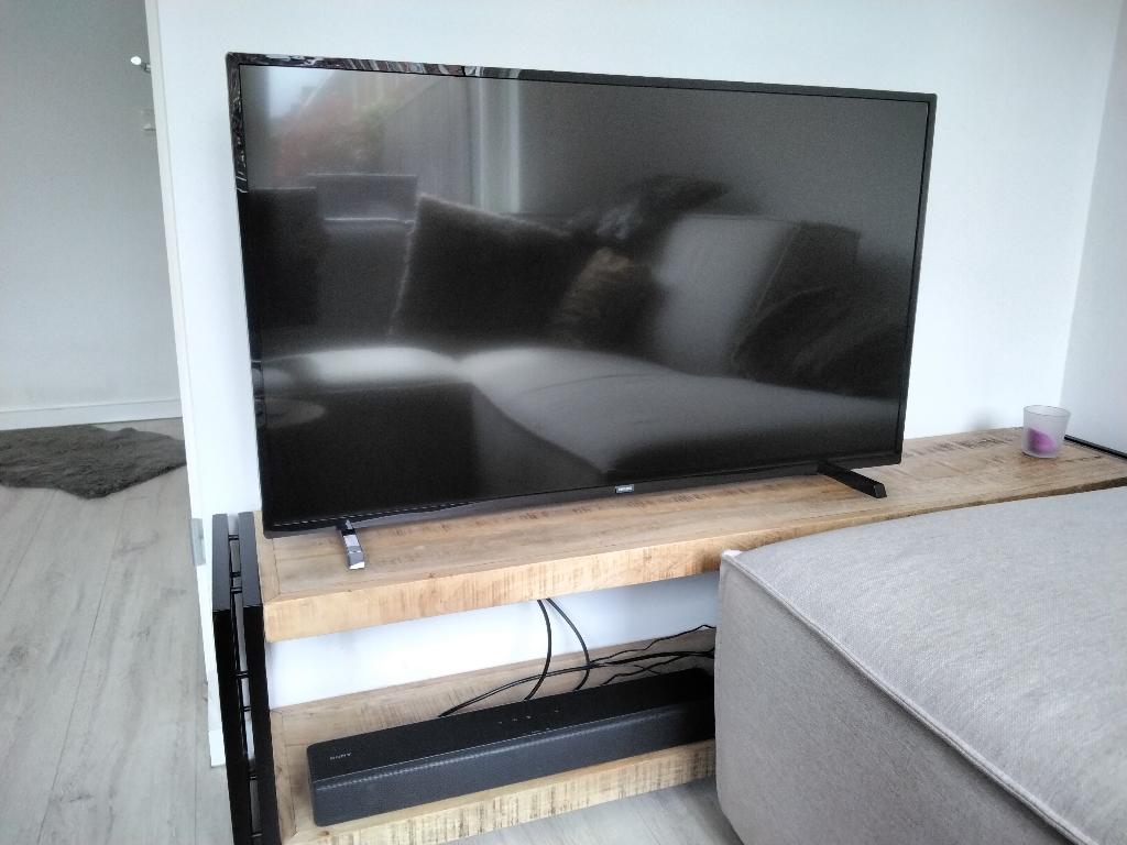 Tv phillips met sony soundbar, Ophalen, Philips, 50 Hz, LCD