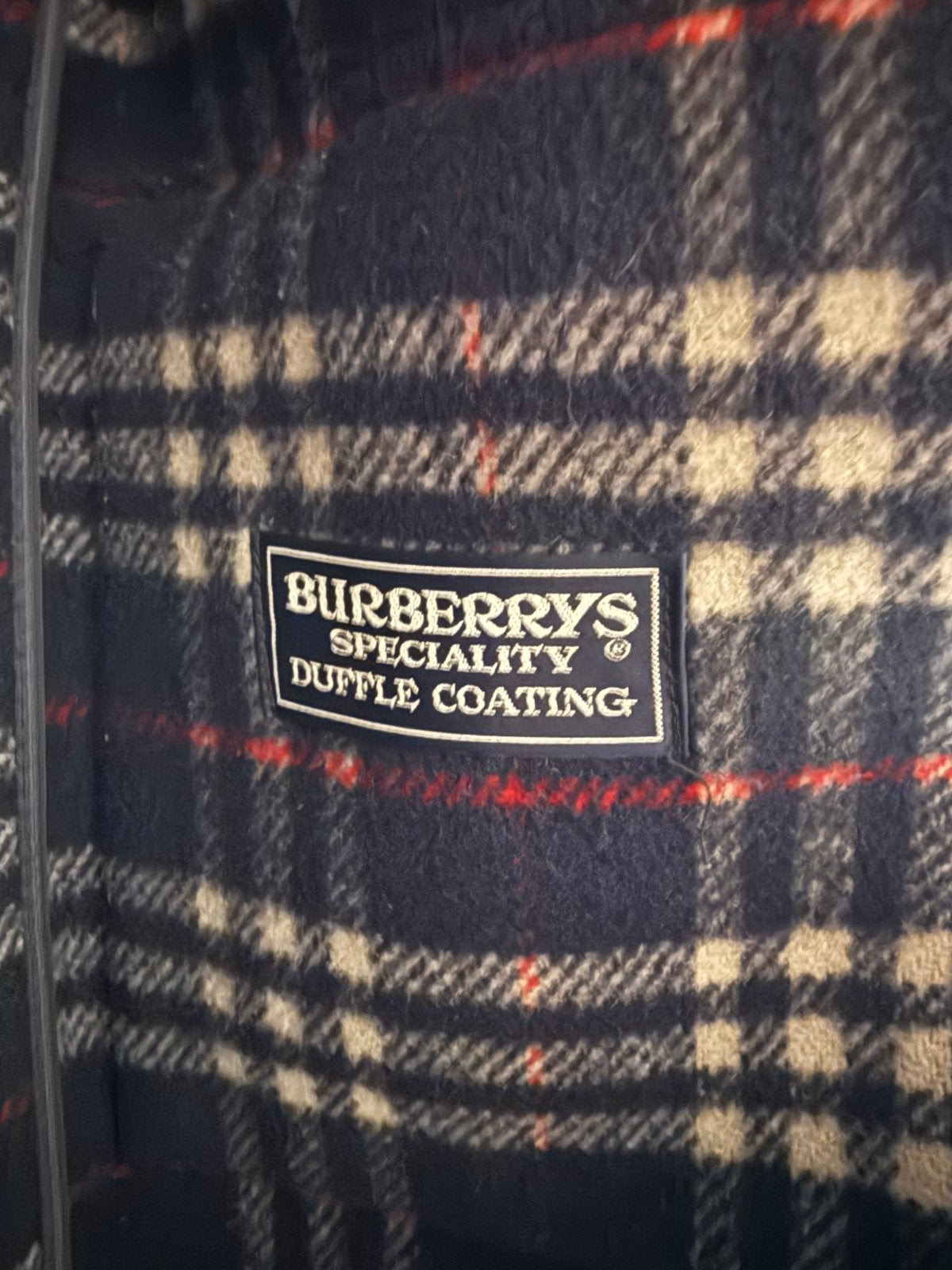 BURBERRY DUFFLE COAT maat M / 48/50, Ophalen of Verzenden, Zo goed als nieuw, Maat 48/50 (M), Blauw