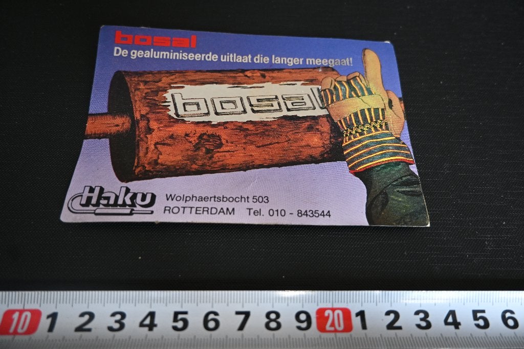 sticker BOSAL  HAKU Rotterdam Wolphaertbocht 503, Verzamelen, Ophalen, Zo goed als nieuw