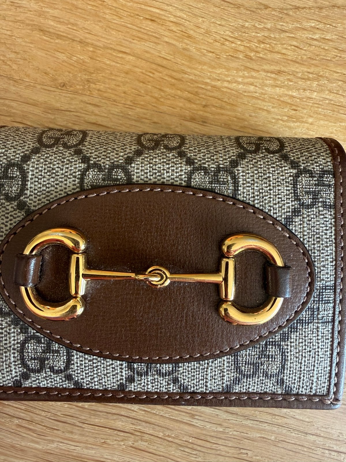 Gucci Horsebit 1955 damesportemonnee, Overige merken, Bruin, Ophalen of Verzenden, Zo goed als nieuw
