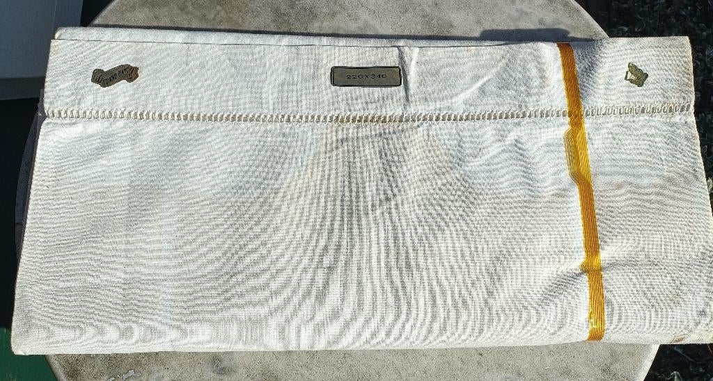 Vintage beddengoed 2 katoenen lakens 220x310 (LA13), Overige kleuren, Overige typen, Ophalen of Verzenden, Nieuw